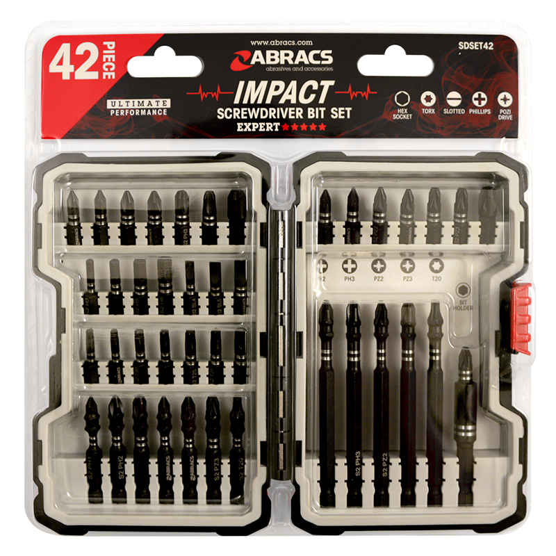 42pc Impact S/D Bit Kit