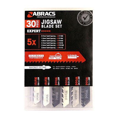30pc Jigsaw Blade Mixed Pack